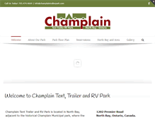 Tablet Screenshot of champlaintrailerpark.com